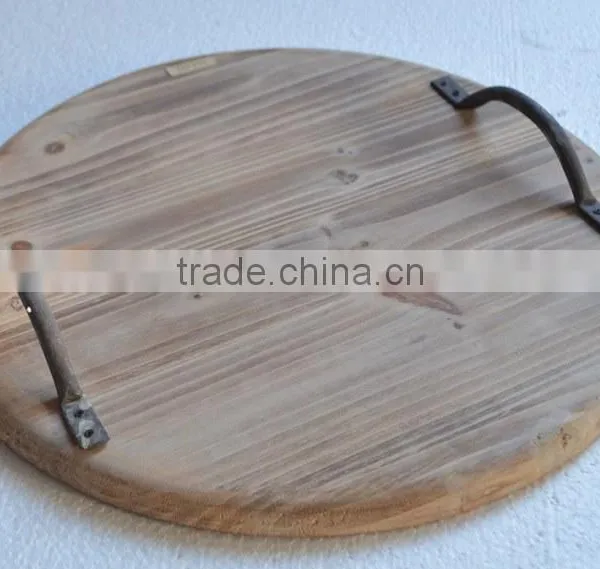 Antique Wooden Serving Trays for Home Shaped in Different Styles photo-3
