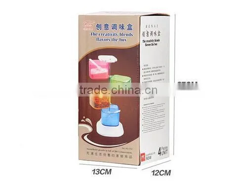 CY137 Colorful Magical Rotating Seasoning Storage Cans Boxes Spice Holer photo-3