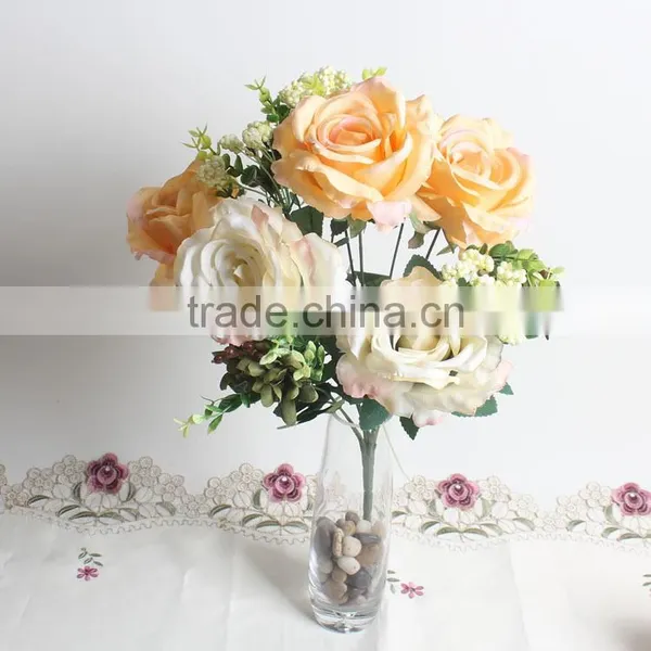 SJ1101501 Wedding Centerpieces Artificial Silk Flowers Rose photo-3
