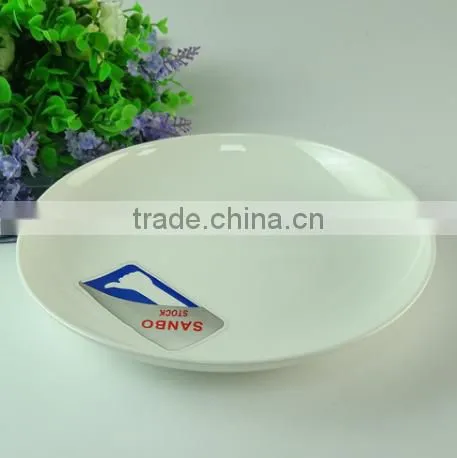New Design Restaurant Ceramic Salad Plate Wholesale White Porcelain Round Plate photo-2