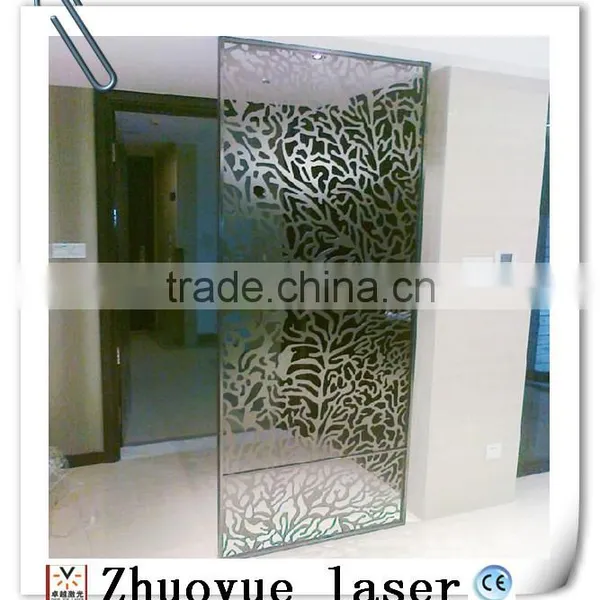 Custom Made Laser Cut Metal Partition Room Divider Screen photo-3