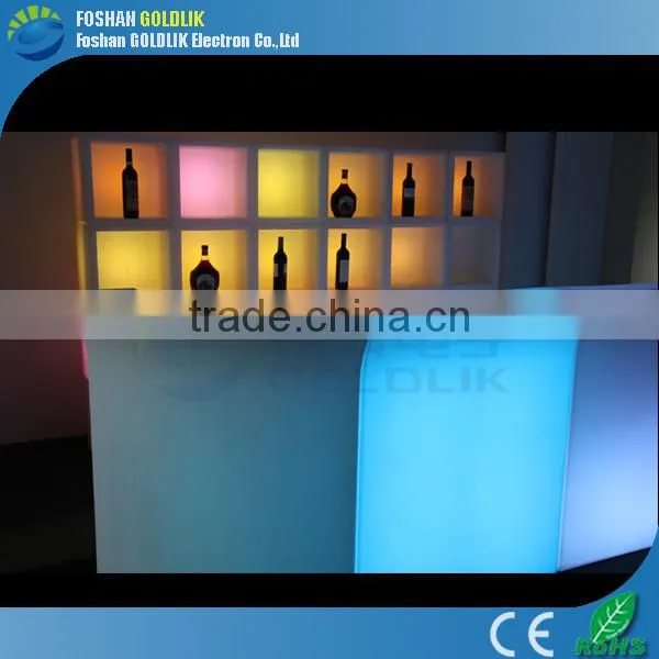 Lithium Battery Rechargeable Plastic Glowing Cool LED Bar Counter Design photo-4