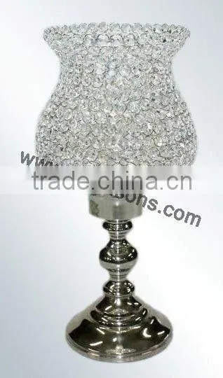 Votive Round Crystal Beaded Votive Candle Stand photo-6