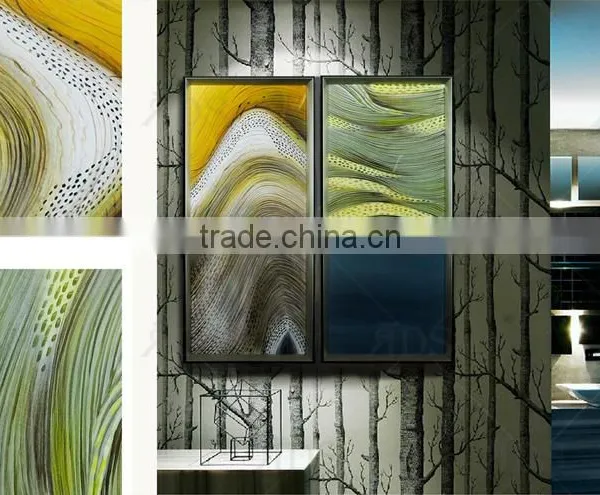 Framed Handmade Wall Art Painting Modern Canvas Landscape for Home Decoration photo-2