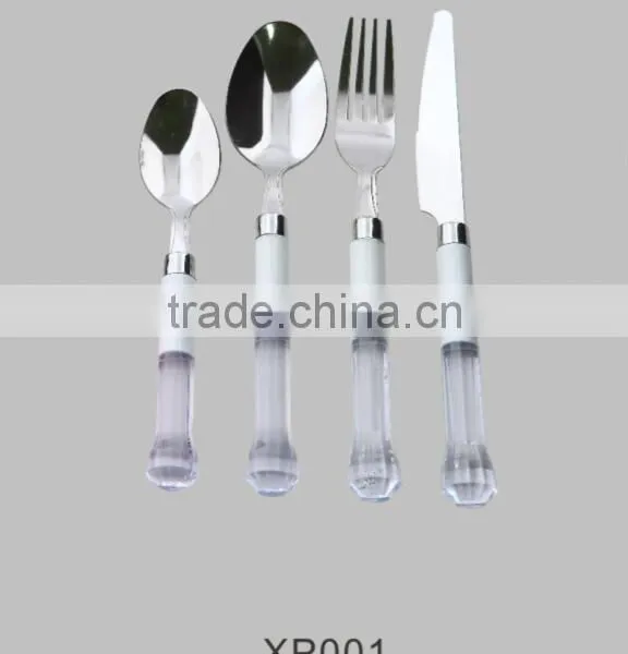 Promotional Stainless Steel Tablewares With Plastic Handle
