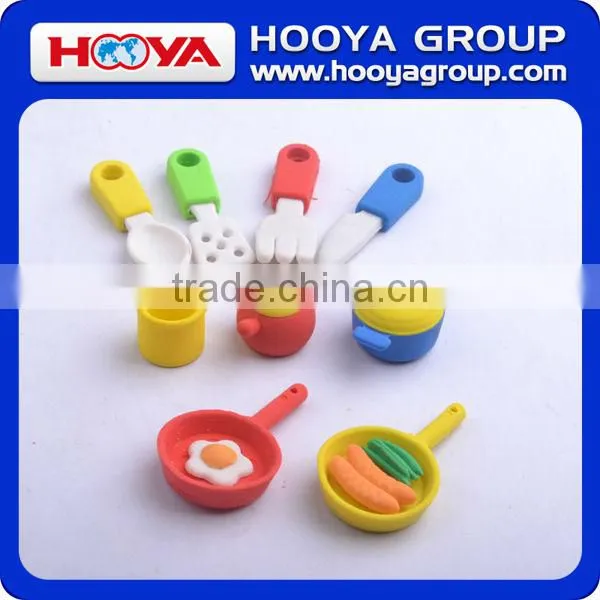 ST33711 Lovely for Kids High Quality Kitchen Utensil Shaped Pencil Eraser photo-2