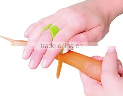 Cute Convenient Plastic Finger Handy Vegetable Peeler Fruit Zester photo-6