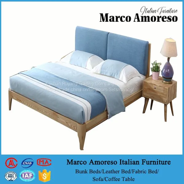 China Supplier Upholstered Fabric Padded Queen Size Bed Frame With Storage on Sale