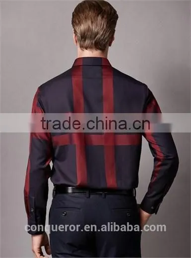 New Design Buffalo Plaid Cotton Men Shirt BSL0065 photo-2