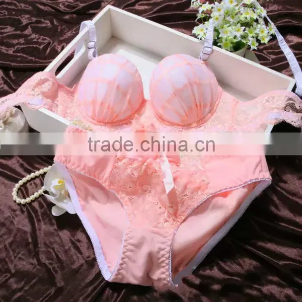 Sexy Hot Push up Underwire Transparent Lace Bra photo-2