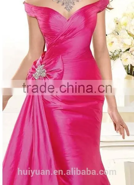 Newest Designer Beaded Sweetheart Neck Elegant Pink Dress photo-4