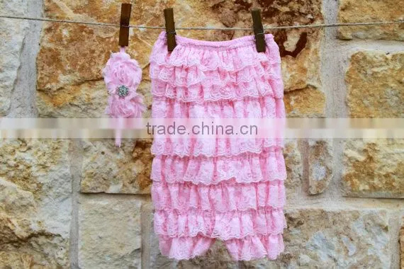 Baby Clothes Kids Fashion Girls Lace Petti Rompers for Girls Outfit photo-4