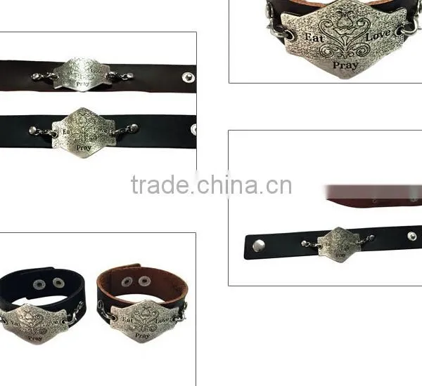 Personalized Leather Words Bracelet,custom Words Carved Bracelet,gift Friendship Wristbands photo-5