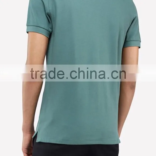 MGOO Custom Your Own Logo Golf Shirts Dri Fit Polo Plain 100% Cotton Mens Polo Shirts photo-4
