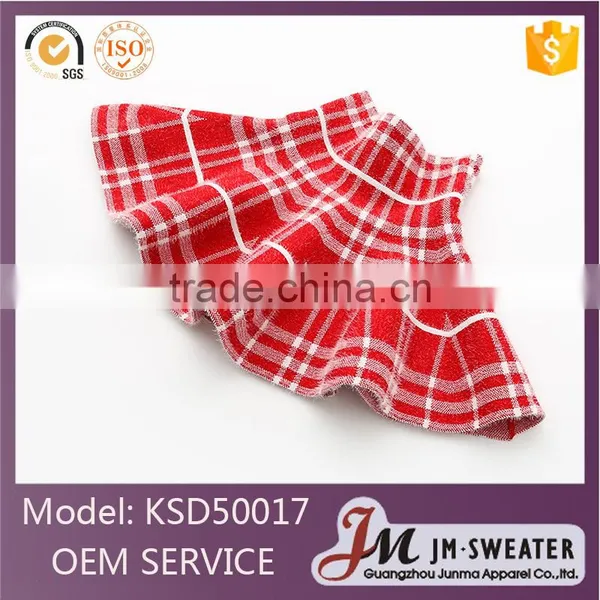 Fashion Formal Design High School Uniform Black Plaid Pleated Skirt photo-5