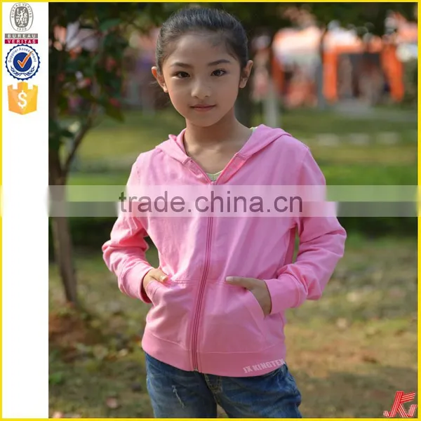 Pink Casual Wear Wholesale Hooded Sweatshirt for Girl photo-3