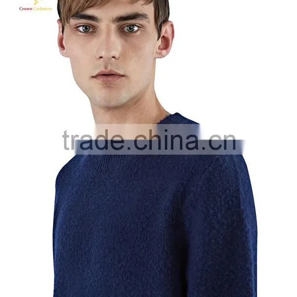 Woven Men Cotton Pure Cashmere Sweater for Man photo-4