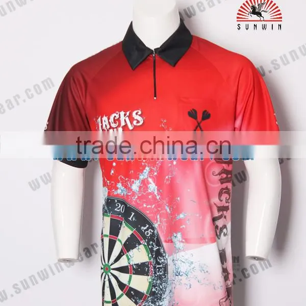 Quick Dry Darts Shirt, Cheap Custom Darts Jersey Sublimation photo-4