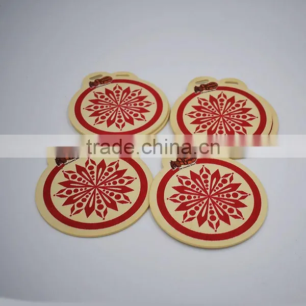High Quality Customized Christmas Snowflake Silk-Screen Wood Drop photo-3