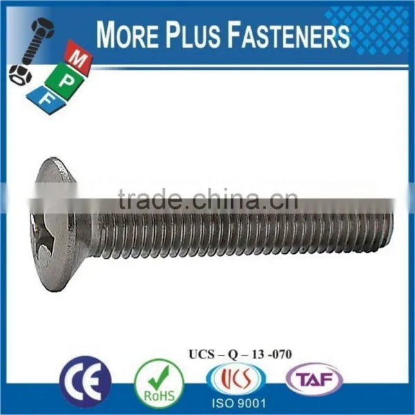 Made in Taiwan Stainless Steel Slotted or Phillips Oval Countersunk Head Machine Screw photo-3