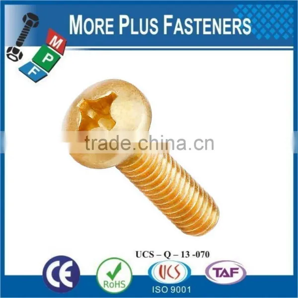 Made in Taiwan Mild Steel Pan Head Phillips Recessed Machine Screws Bright Zinc Plated DIN 7985 photo-5