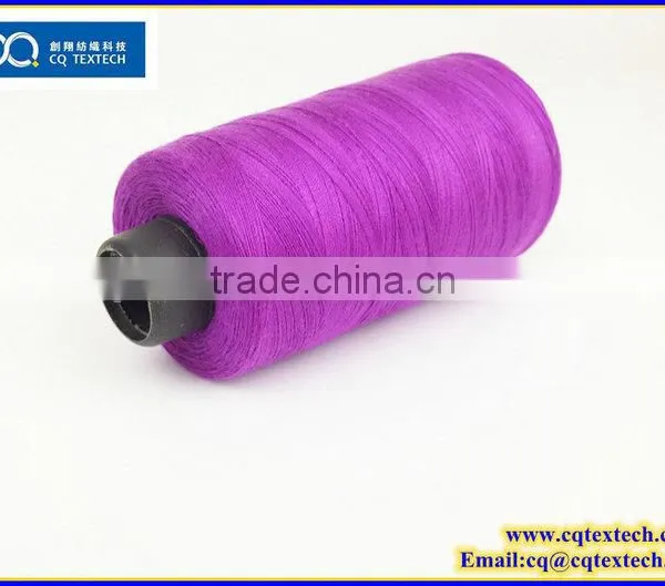Hot Selling Low Shrinkage Dyed 40/2 Polyester Sewing Thread photo-3