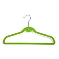 2016 China Manufacture Best Selling Green Beautiful Lightweight Plastic Children Clothes Hanger Factory