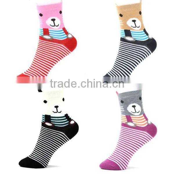 Women Cute Bear Cotton Socks photo-5