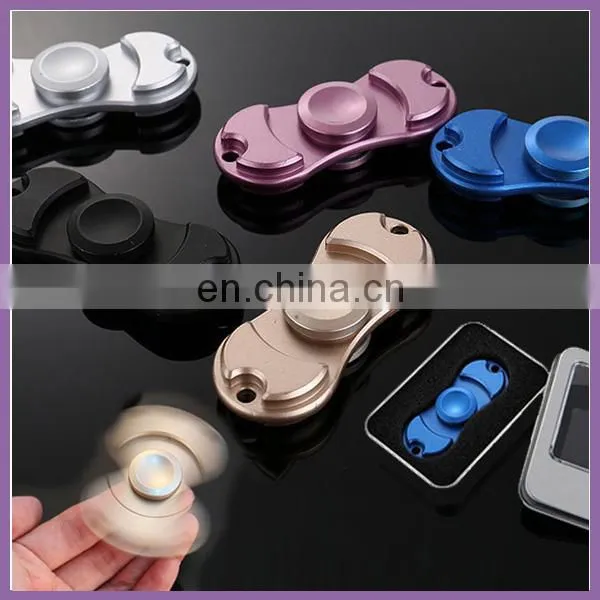 Wholesale Hot Selling 2 Bearings Fidget Spinner Finger Toy 2017