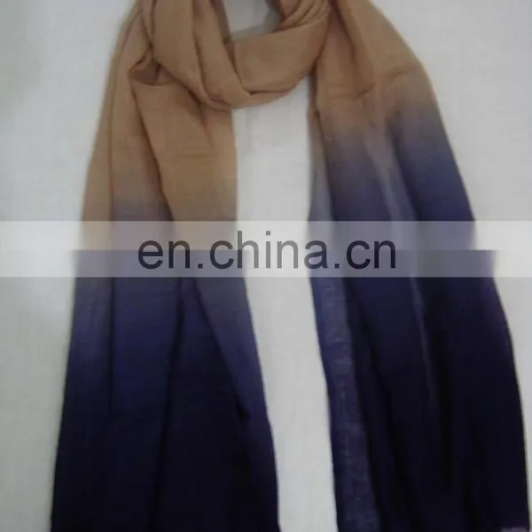 Ombre Silk Pashmina Wool Shawl photo-3