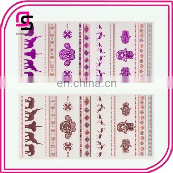 Temporary Colorful Tattoo Metallic Flash Tattoos photo-5
