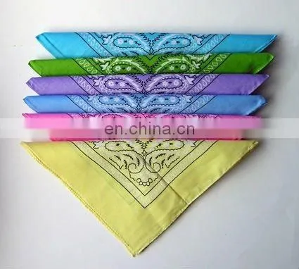 2012 Hot Sell 100% Cotton Colorful Printed Customized Triangle Bandana, Pet Bandana