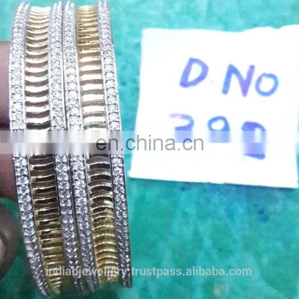 cz Stone Jewelry Bangles Exporter, Bridal Zircon Bangle Manufacturer photo-6