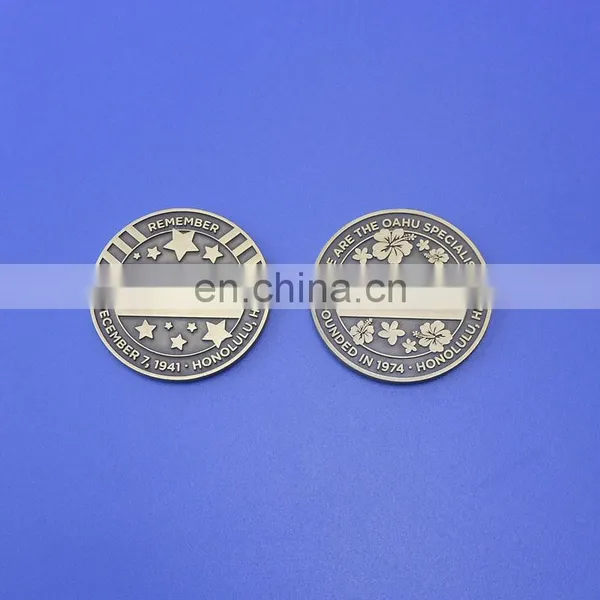 Custom Gold Hope Challenge Coin for States of Islands photo-6