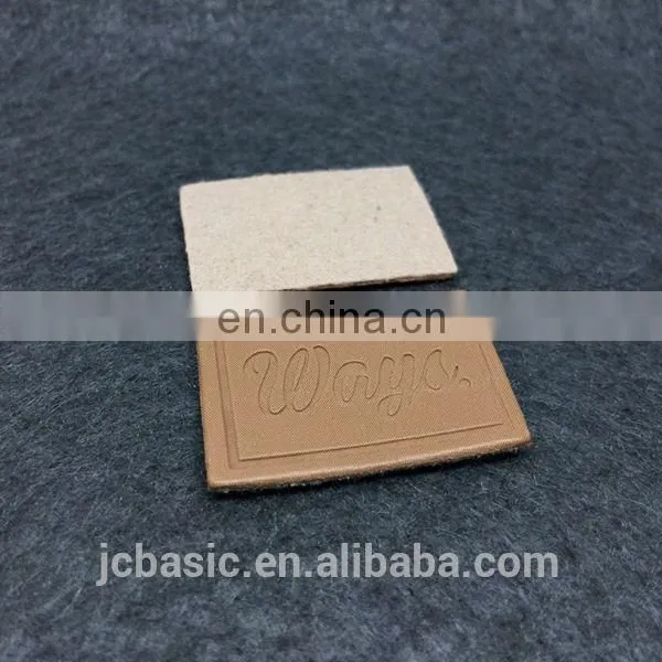 Hot Custom Design Leather Jeans Patch photo-6