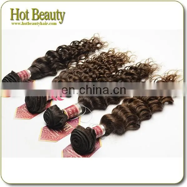 26'' 100G/Piece Deep Wave Grade Aaaa Peruvian Remy Virgin Black Hair Weaving/Extension Double Weft
