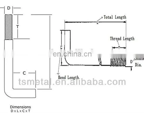 Forged L Bolt l Shaped Hook China Supplier photo-4