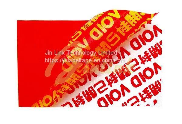Multi Color Tamper Evident Security VOID Label Material,Non Transfer Void Label Material,Total Transfer VOID Label Material