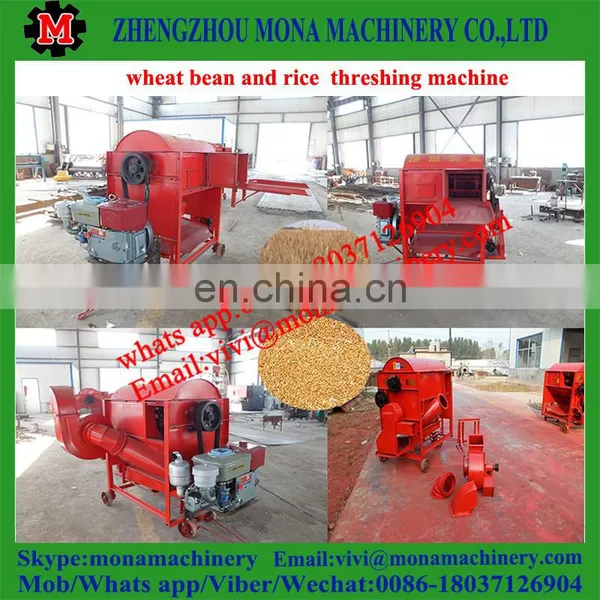 Small Mobile Grains Thresher Rice Thresher With Wheels for Mini Thresher Machine photo-5
