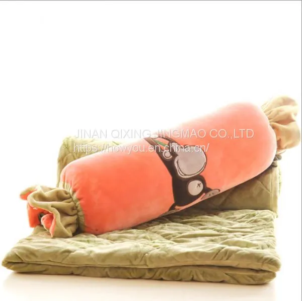 Cars Plush Cartoon Elephant Pillow Quilt Penguin Warm Hand Nap Pillow Blanket Office Sofa Cushion photo-2