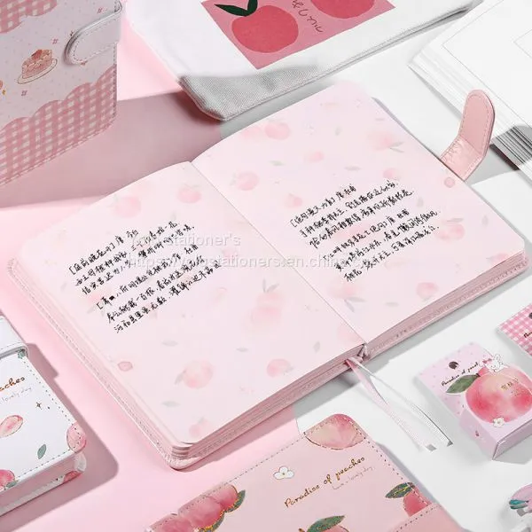 New Peach Said A5 Magnetic Buckle Notebook Hand Ledger Hardback Notebook photo-2