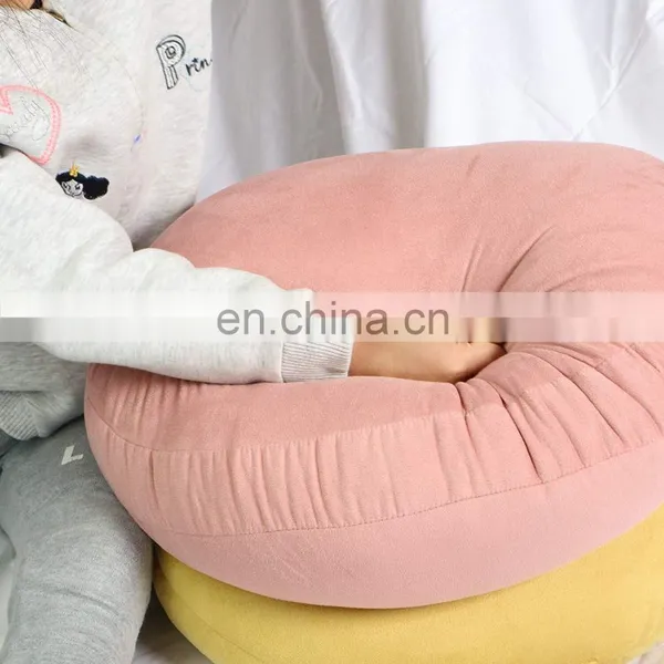 Super Soft Suede Floor Pillows 3 Denier Feather Like Polyester Filling Floor Cushion Seat Round Decorative Throw Pillow photo-4