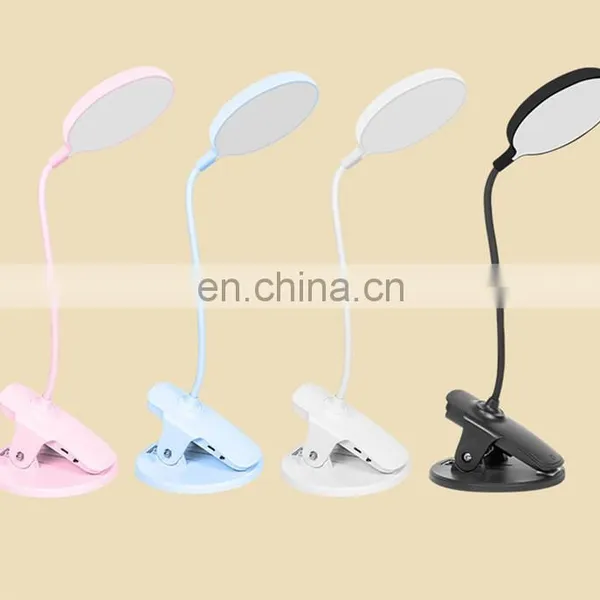5W 1250mAh USB Charge Battery Desk Lamp Touch Control Bedside Reading Led Clip Table Lamp photo-5