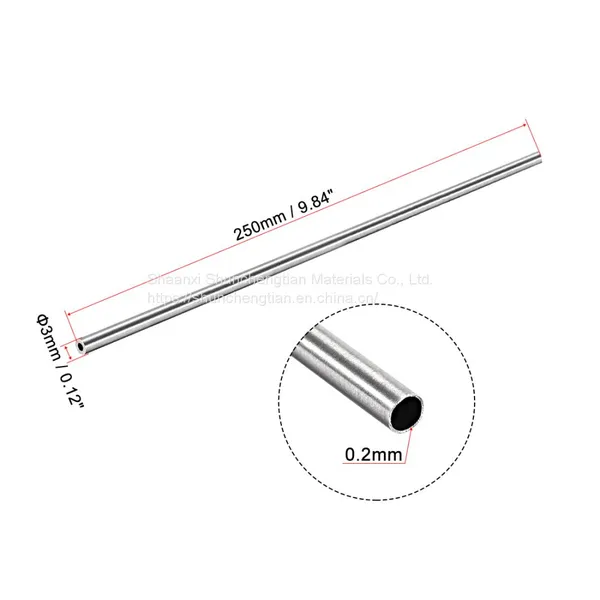 6mm 7mm 8mm 9mm 10mm OD 304 Stainless Steel Round Tubing 250mm Length Seamless Straight Pipe Tube photo-4