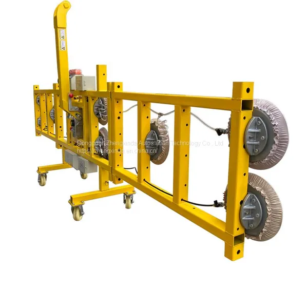 Zhengxinda 800kg Electric Suction Cup Pneumatic Turnover Crane Vacuum Spreader Large Glass Suction Crane photo-5