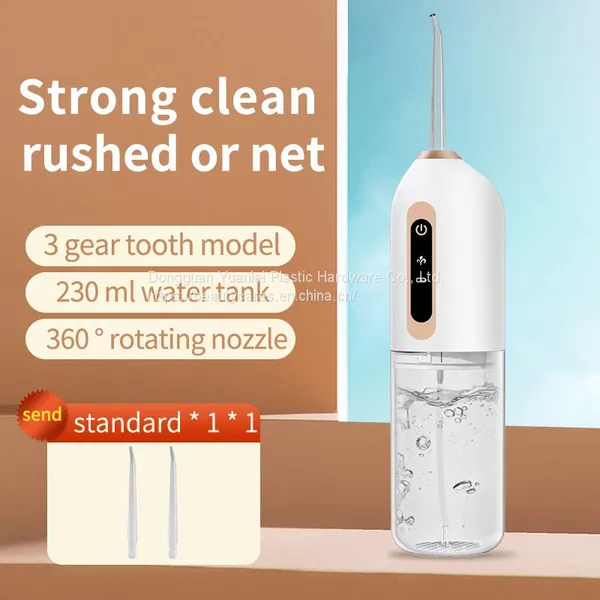 Popular Beauty Device Custom Logo USB Rechargeable Mini Travel Portable Jet Electronic Oral Water Flosser photo-4