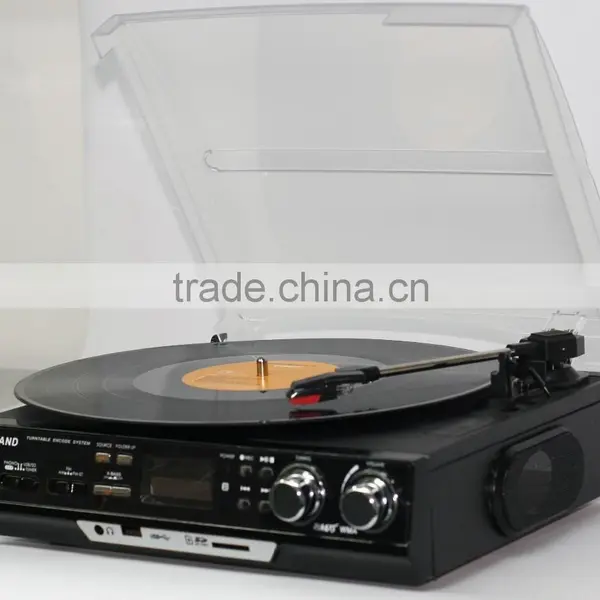 Hot Sale USB Bluetooth Vinyl Suitcase Style Turntable Record Player photo-3