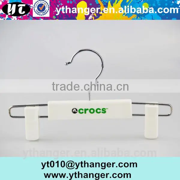 YY0469 Men Swim Shorts Plastic Hanger With Brand Logo Plastic Pants Hanger Trousers Hanger photo-5