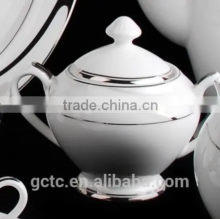 15pcs Bone China Tea Set With Streamline photo-3