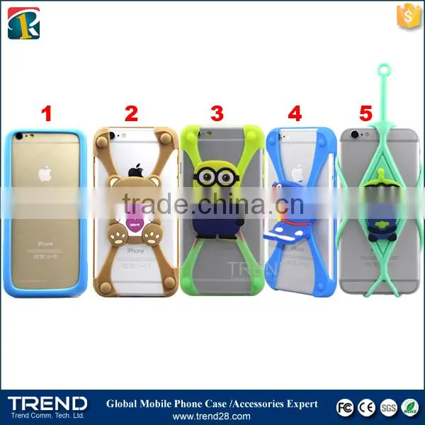 for Apple Iphone Hanging Neck Silicone Bumper Case, Mobile Phone Case With Popular 3d Images photo-3